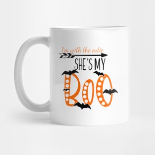 SHes my boo, halloween , couples shirt,  for him Mug